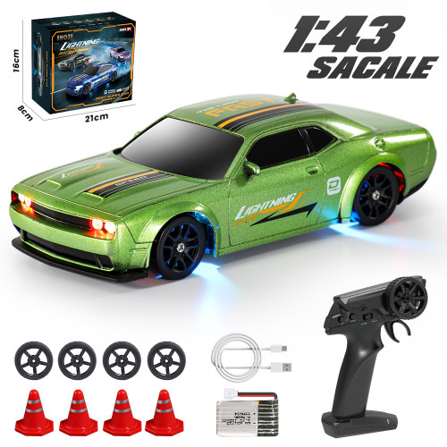 新品1:43小型遙控高速車2.4G全比例金屬底盤專業漂移賽車模型車RC
