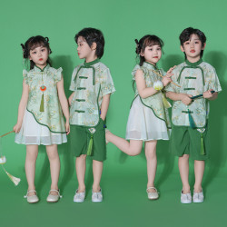 幼兒園園服畢業照兒童校服學院英倫風夏季短袖套裝小學生班服
