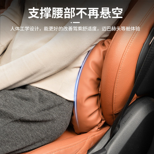 汽車頭枕腰靠高級感車用座椅背靠墊沖孔透氣泡泡護頸護肩枕頭