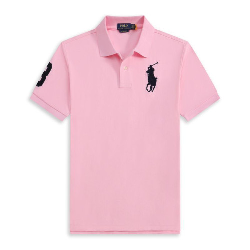 新款夏季保羅POLO1衫男士短袖T恤翻領大馬標刺綉純棉休閒刺綉
