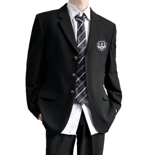高級感日系dk製服西裝外套男士休閒西服學生畢業禮服cos韓系套裝