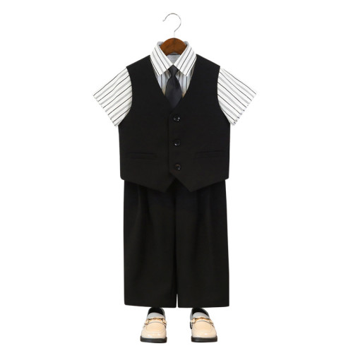 兒童西服禮服英倫紳士馬甲套裝中小童班級攝影服幼兒園活動演出服
