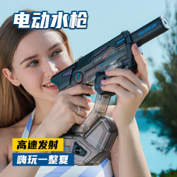 2025噴火電動連髮水槍火焰火光爆閃聯動迴膛兒童水槍戯水玩具