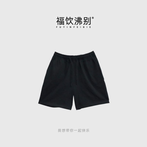 福飲沸別【柔棉細條】大碼顯瘦胖MM基礎休閒百搭夏日短褲D0302