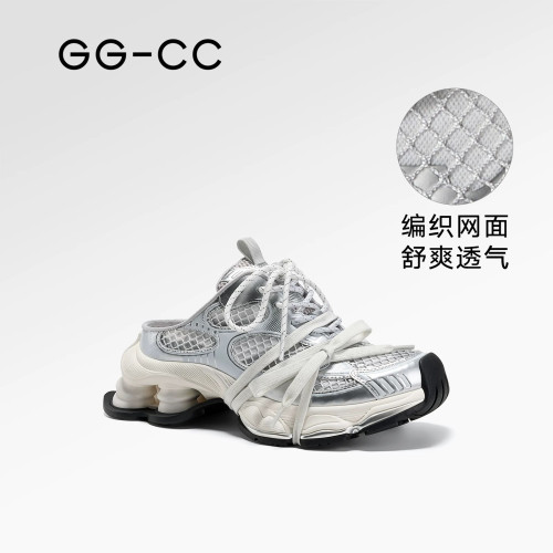 GGCC【林允同款】星河粒子2025年春季新款做舊厚底老爹鞋休閒鞋