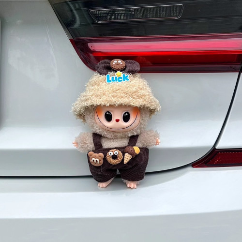 汽車尾部車尾玩偶裝飾品掛件後備箱尾部汽車貼玩偶擺件車用飾品