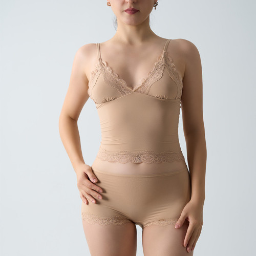 FITS EVERYDODY LACE SET SK性感蕾絲深V無鋼圈套裝吊帶時尚內搭