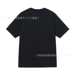 【2】新款男女短袖T恤夏季藏青卡其黑色白色男士體恤寬松270克