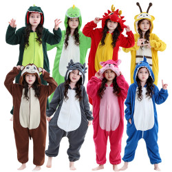 卡通兒童連體衣中童動物造型演出服中大童連身衣
