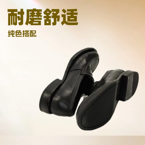 槍槍同款意大利水洗真皮軟底輕便新款復古男士商務休閒樂福鞋