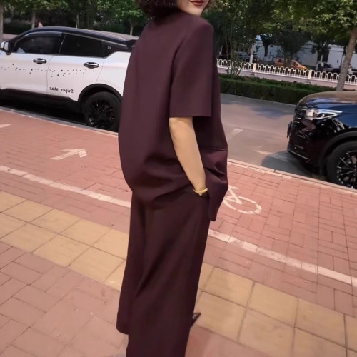 2830大碼女裝薄款小西裝九分濶腿褲套裝胖mm小個子西服一整套