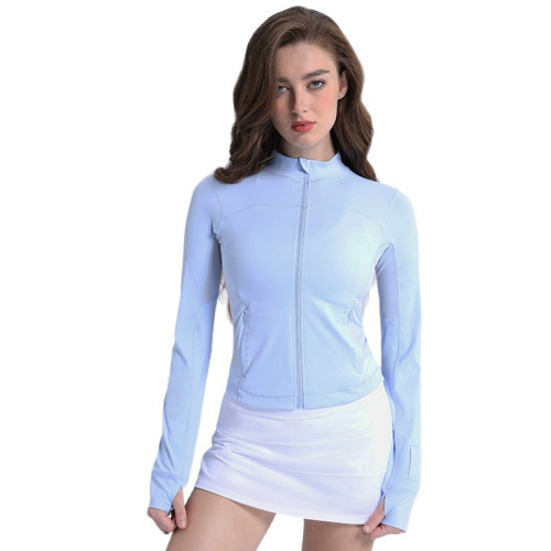 Lightewight防曬衣女夏季修身短款皮膚衣抗紫外線瑜伽服女UPF50+