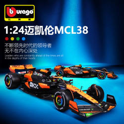 比美高1:24F1賽車2024邁阿密MCL38邁凱倫倣真合金汽車模型玩具車