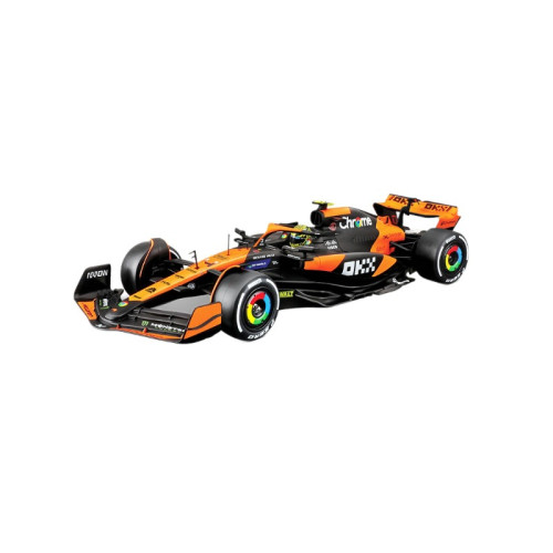 比美高1:24F1賽車2024邁阿密MCL38邁凱倫仿真合金汽車模型玩具車