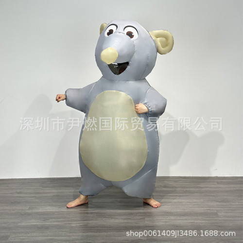 萬聖節服裝扮演老鼠充氣服舞台表演服飾可愛老鼠充氣服