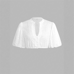 2025夏季新款 啤酒節Dirndl 巴伐利亞服飾束腰紐釦羽羢燈籠袖上衣