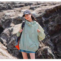 好質量多功能戶外輕薄透氣防曬衣女夏防紫外線透氣防曬服外套潮