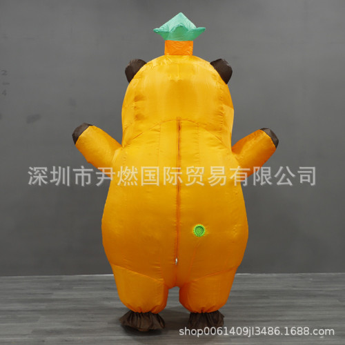 六一兒童節卡皮巴拉充氣服玩偶親子戶外道具成人表演充氣服裝
