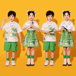 六一兒童演出服漢服馬面裙風合唱表演服小學生幼兒園畢業班服