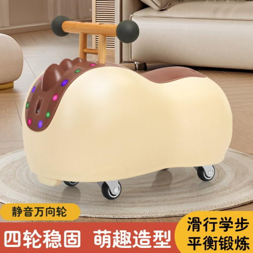 兒童花生霤霤車寶寶禮物防側翻網紅滑行扭扭車0-3嬰兒平衡車