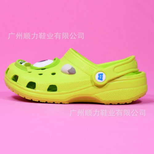 croos夏季兒童怪獸大眼仔洞洞鞋防滑戶外休閒沙灘鞋涼鞋/208473