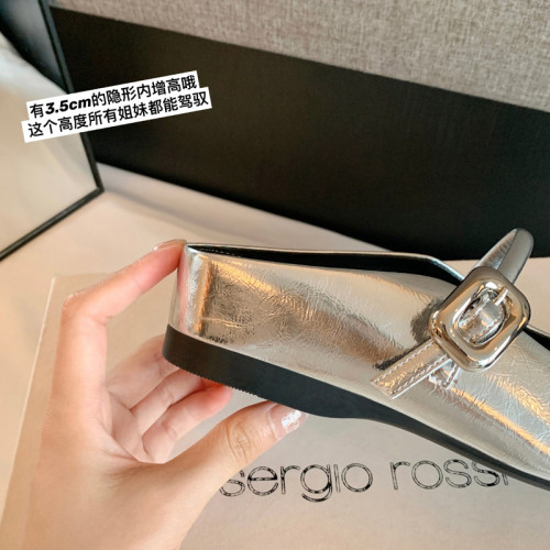 半拖版~內增高釦帶瑪麗珍包頭半拖鞋女涼拖夏新款仙女風淺口單鞋