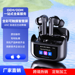 彩色螢幕無線藍牙耳機長續航降噪數顯智能新款爆款