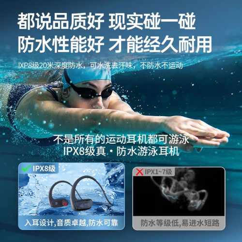 藍牙耳機無線入耳式黑科技自帶32G內存超長續航耳掛式骨傳導耳機
