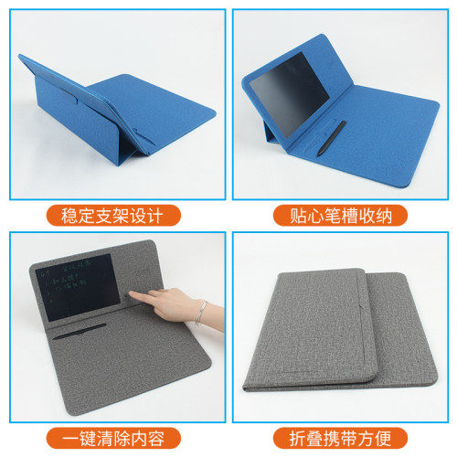 折曡多功能寫字板手機無線充電滑鼠墊會議記錄禮品國標大功率