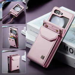 適用三星Z Flip 7斜背風琴手機殼GalaxyZFlip6皮套ZFLIP5