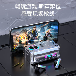 DX-08藍牙耳機入耳式科幻機械機甲 電量顯示DX07超長續航炫酷外觀