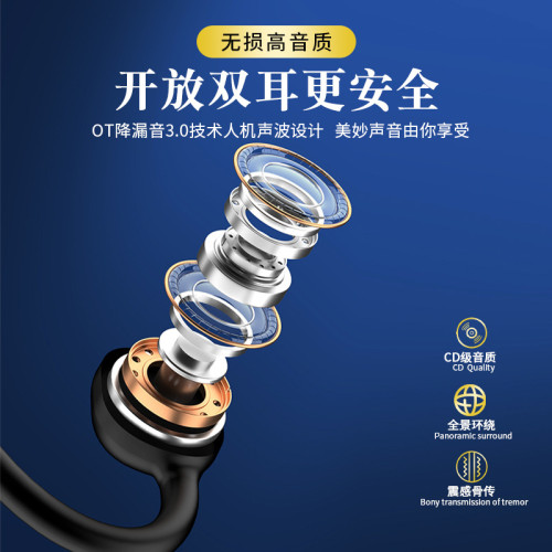 新品私摸骨傳導藍牙無線耳機帶32G內存遊泳耳機不入耳跑步運動跨