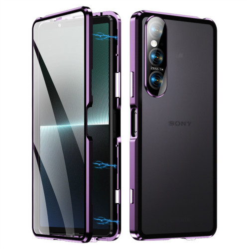 適用索尼Xperia1 VI 代金屬邊框手機殼雙面高清玻璃X10 VI萬磁王