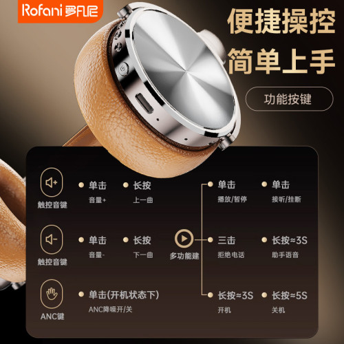 Rofani 羅凡尼頭戴式耳機降噪柔軟出行搭檔潮流單品