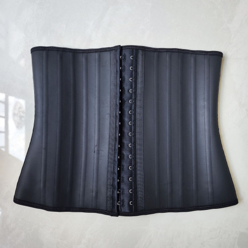 跨境爆款啞光面乳膠塑身衣 Later corset25鋼骨橡膠收腹束腰帶