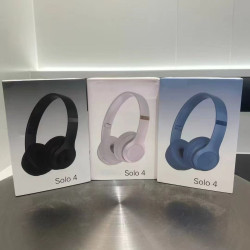 新款Solo4頭戴式藍牙耳機帶彈窗可折曡收納包重低音無線耳機