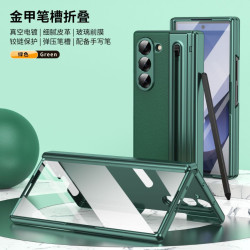 適用三星Fold 7金甲筆槽折曡手機殼 Z Fold6 3 SAM Fold5 保護套4