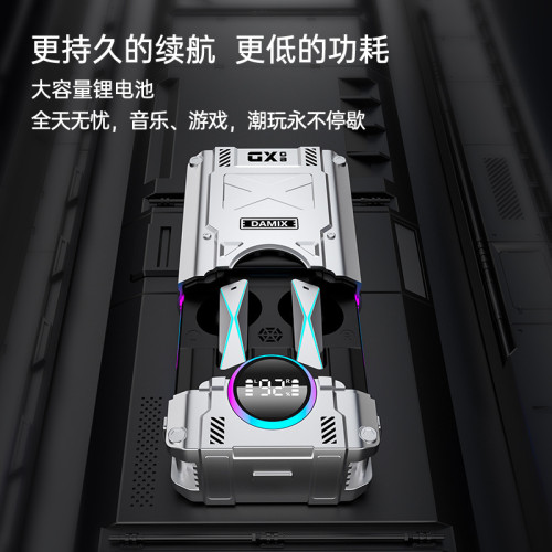 新款DX-08無線藍牙耳機全新龐克機械風雙耳立體高清通話5.3版