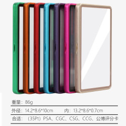 適用psa評級卡保護殼bgs130遊戯球星卡專用金屬玻璃保護套
