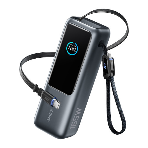 ANKER Zolo安克165W自帶雙線充電寶快充25000安培行動電源A1695