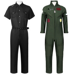 2023新款萬聖節壯志淩雲飛行員制服酒吧派對運動會團體表演舞台服