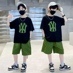 兒童裝男童夏裝套裝2025新款夏季薄款中大童運動男孩夏款帥氣潮酷