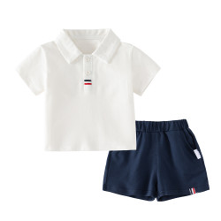 嬰幼兒童裝夏季新款套裝 男寶寶短袖短褲休閒百搭套裝外出服