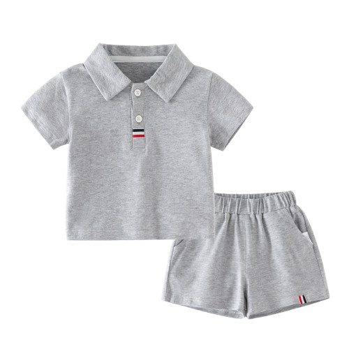 嬰幼兒童裝夏季新款套裝 男寶寶短袖短褲休閒百搭套裝外出服