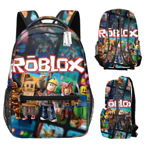 Roblox學生書包羅布樂思印花雙肩包我的世界背包卡通動漫兒童背包
