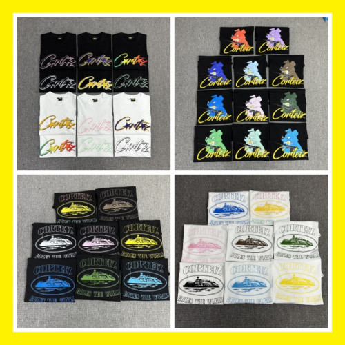 惡魔島基礎款系列短袖c0rteiz幻影字母Logo印花T恤情侶裝