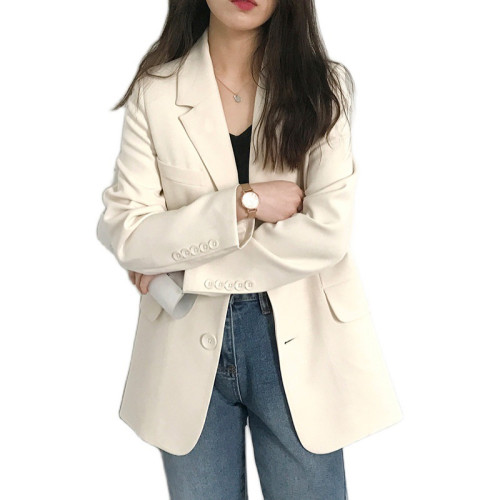 粉色春季2023新款韓版西裝外套女港味薄款氣質新款休閒韓版百搭女