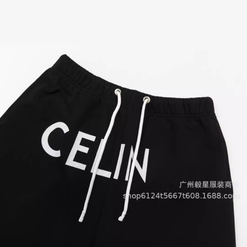 天花板C家23夏季新款前印英文字母印花 男女同款寬松休閒運動短褲
