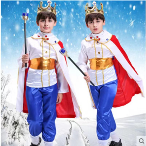 萬聖節兒童服裝男童國王 王子表演服走秀cosplay扮演幼兒園演出服