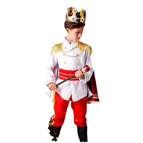 萬聖節兒童服裝男童國王 王子表演服走秀cosplay扮演幼兒園演出服